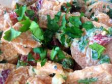 Süßkartoffelsalat mit Äpfeln und Yoghurt - Rezept