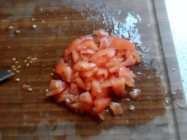 Hähnchen-Nudel-Auflauf mit Champignons, Broccoli und Tomaten-Sahne-Soße - Rezept - Bild Nr. 9