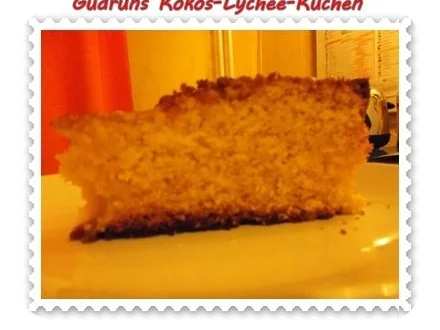 Kuchen: Kokos-Lychee-Kuchen - Rezept