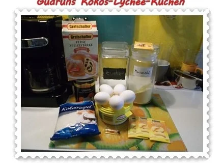 Kuchen: Kokos-Lychee-Kuchen - Rezept - Bild Nr. 2