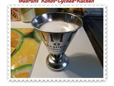 Kuchen: Kokos-Lychee-Kuchen - Rezept - Bild Nr. 3