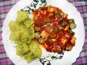 Hähnchenfilet/Minigurken - Pfanne - Rezept