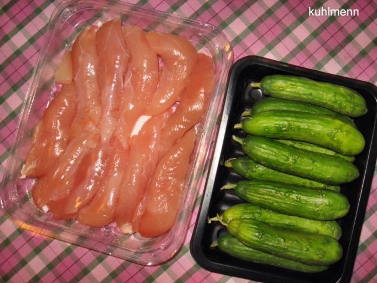 Hähnchenfilet/Minigurken - Pfanne - Rezept - Bild Nr. 2