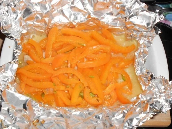 Rotbarschfilet aus dem Ofen mit pikanten Kartoffelspalten - Rezept - Bild Nr. 10