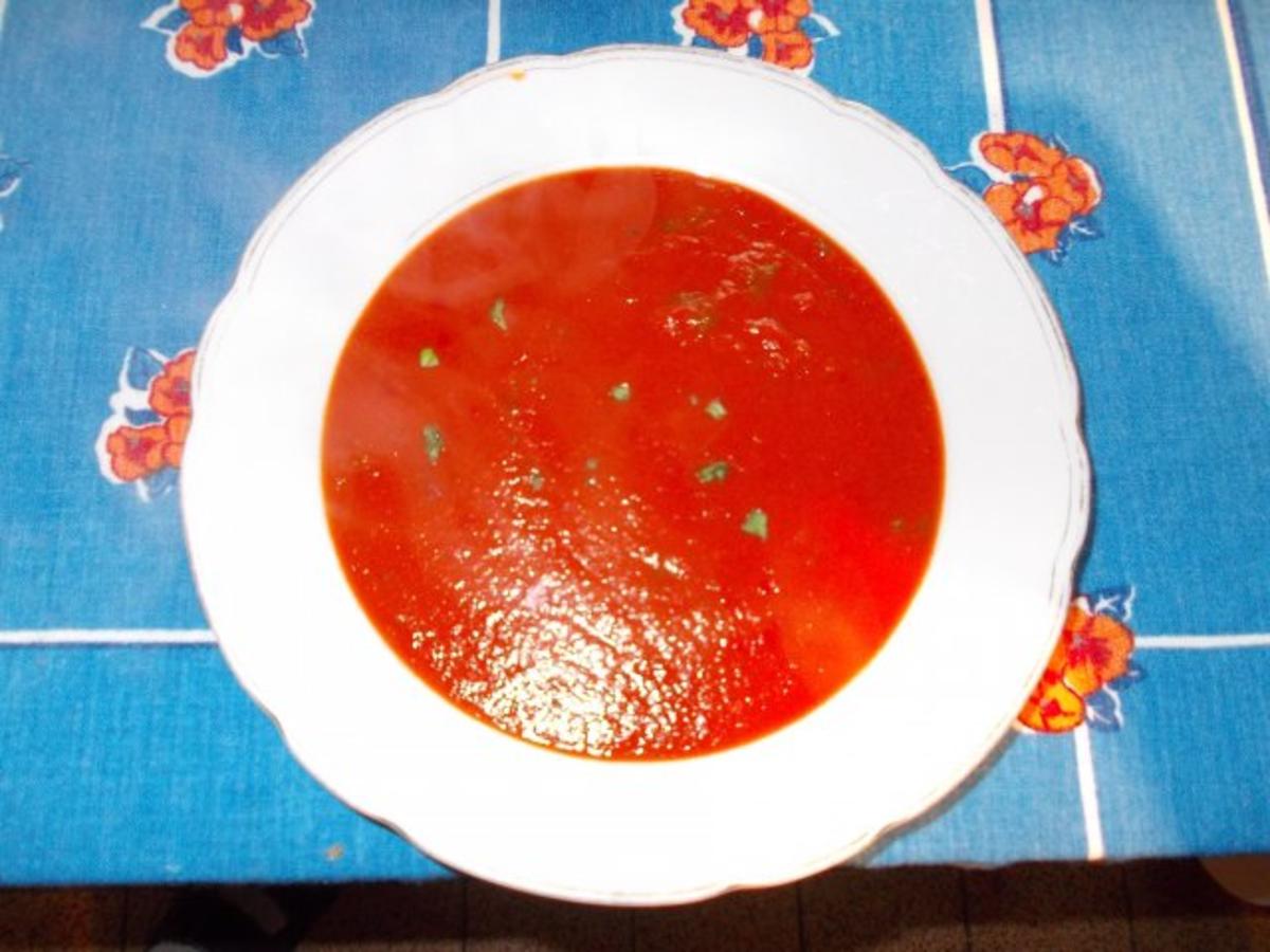 Frische Tomatensuppe - Rezept
