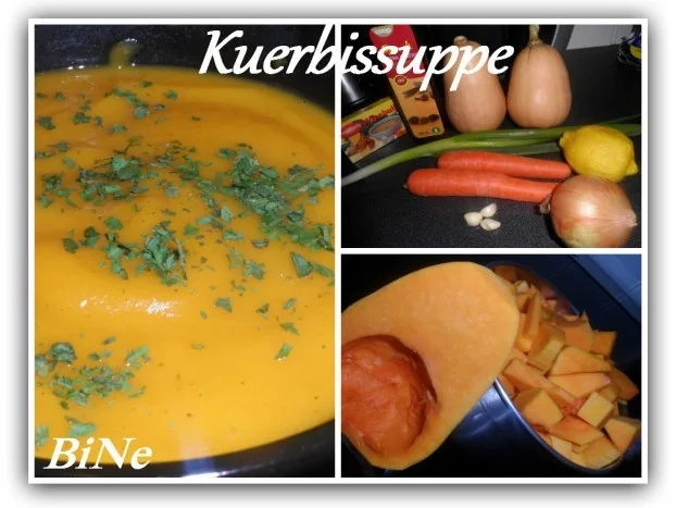 BiNe` S KUERBISSUPPE - Rezept