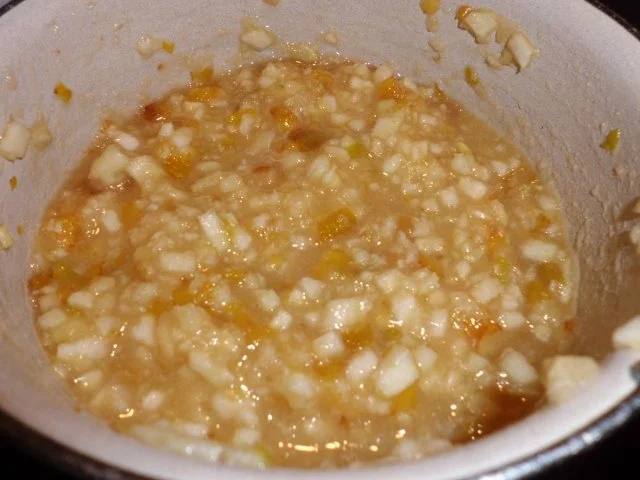 Rezept: Aufstrich, süß: Birnenkonfitüre mit Mirabelle und Zitrone Bild Nr. 4 Aufstrich, süß: Birnenkonfitüre mit Mirabelle und Zitrone - Rezept - Bild Nr. 4