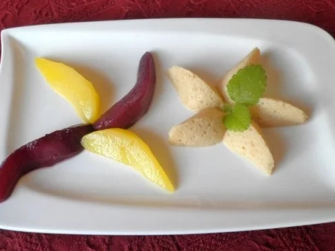 Rezept: Mousse mit Ahornsirup an Rotwein - und Safran - Birne ... Bild Nr. 2 Mousse mit Ahornsirup an Rotwein - und Safran - Birne ... - Rezept - Bild Nr. 2