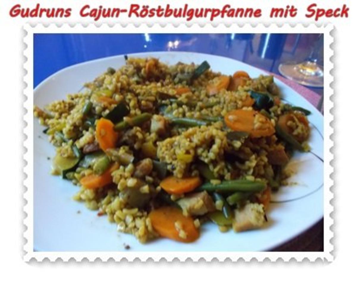 Gemüse: Cajun-Röstbulgurpfanne mit Gemüse und Speck - Rezept