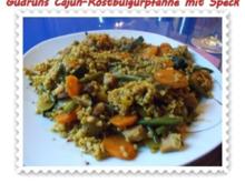 Gemüse: Cajun-Röstbulgurpfanne mit Gemüse und Speck - Rezept