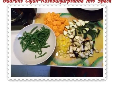 Gemüse: Cajun-Röstbulgurpfanne mit Gemüse und Speck - Rezept - Bild Nr. 5