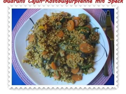 Gemüse: Cajun-Röstbulgurpfanne mit Gemüse und Speck - Rezept - Bild Nr. 14