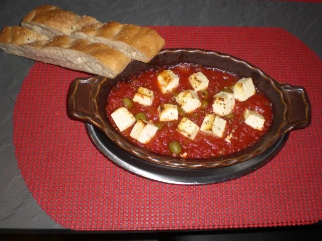 Feta-Tomaten gebacken - Rezept