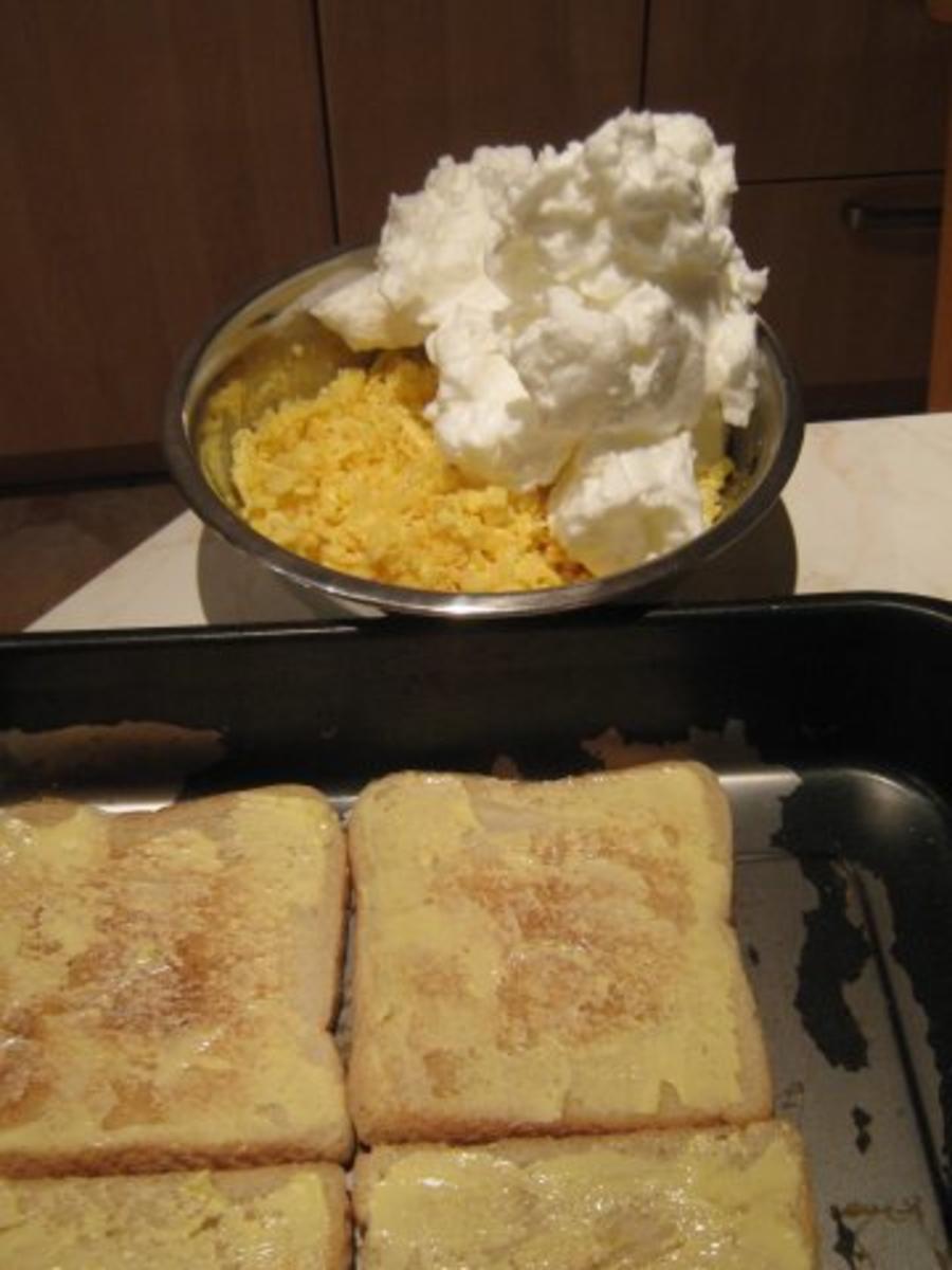 Toast mit Käse-Creme überbacken - Rezept - Bild Nr. 3
