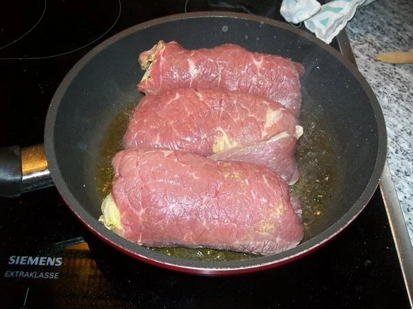 Fleisch: Rinderrolladen a`la Opa Alfred - Rezept - Bild Nr. 5