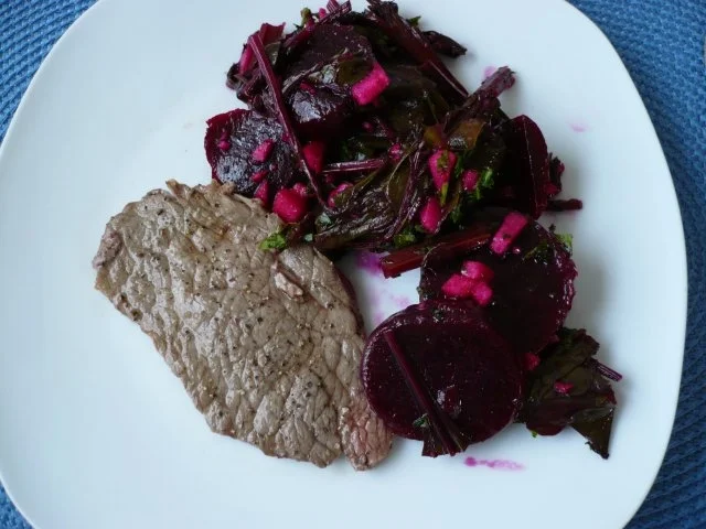 Rezept: Rote Bete - Blätter Salat Bild Nr. 11 Rote Bete - Blätter Salat - Rezept - Bild Nr. 11