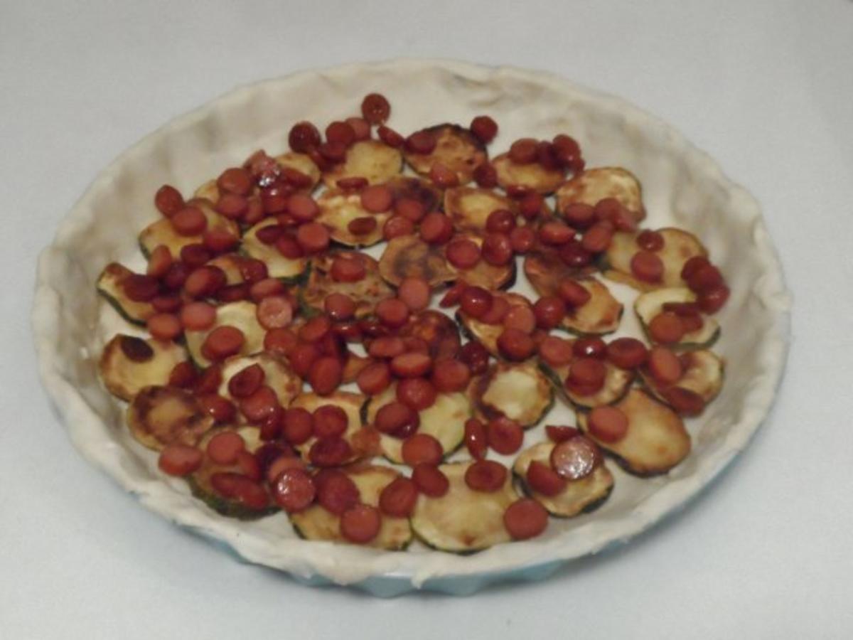 Blätterteig: Herzhafte Cabanossi-Zucchini-Tarte - Rezept - Bild Nr. 12