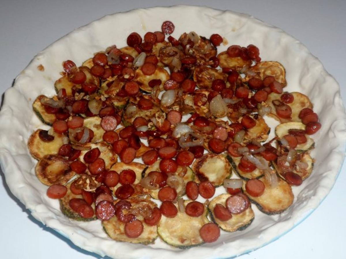 Blätterteig: Herzhafte Cabanossi-Zucchini-Tarte - Rezept - Bild Nr. 13