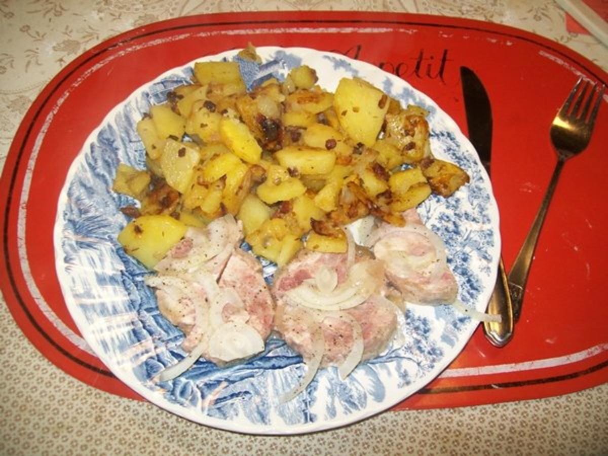 Kartoffel: Opas Bratkartoffeln mit Schweinskopfsülze - Rezept - Bild Nr. 2