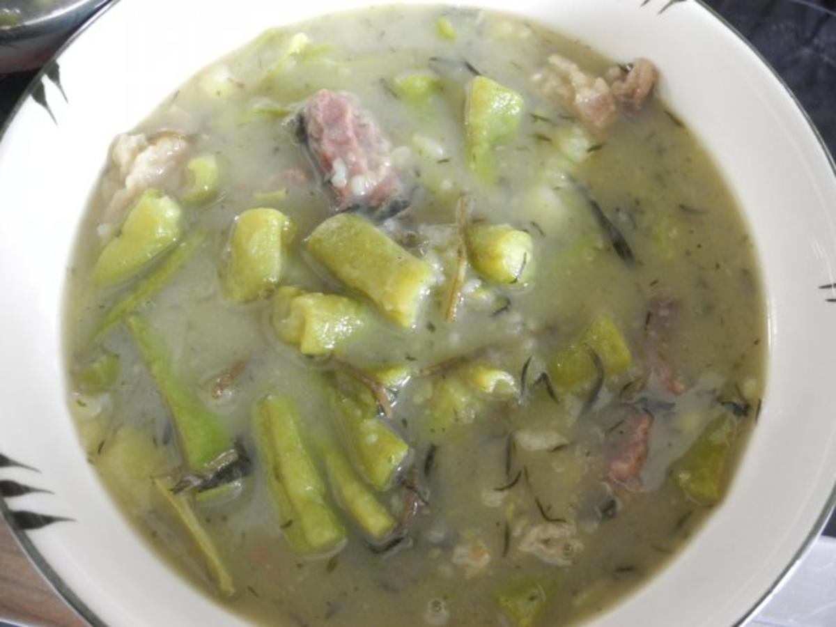 Suppe & Eintopf : Grüne Bohnensuppe mit Suppenfleisch - Rezept - Bild Nr. 12
