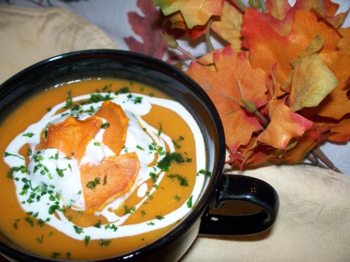 "Veräppelte" Süßkartoffelsuppe - Rezept