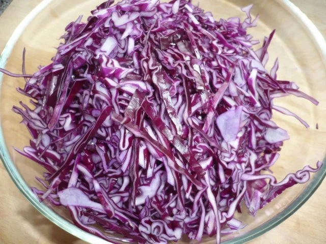 Apfel-Quitten-Rotkohl mit Verjus - Rezept - Bild Nr. 3