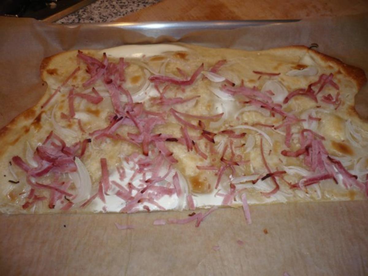 Dinkel-Flammkuchen - Rezept mit Bild - kochbar.de
