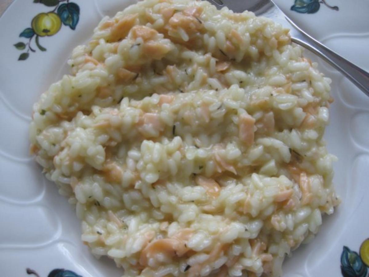 Risotto mit Lachs und Thymian - Rezept