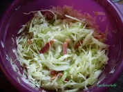 Rezept: Krautsalat mit gebratenem Speck Krautsalat mit gebratenem Speck - Rezept
