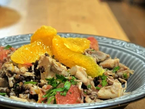 Fruchtige Linsen-Hühnchen-Pfanne - Rezept