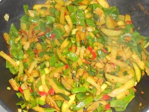 Buntes Gemüse mit Reisbällchen - Rezept - Bild Nr. 7