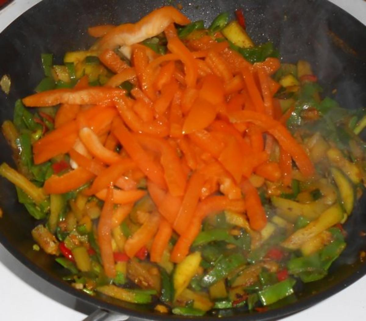 Buntes Gemüse mit Reisbällchen - Rezept - Bild Nr. 8