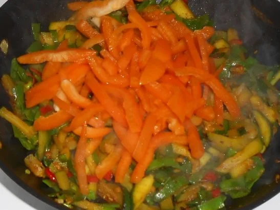 Buntes Gemüse mit Reisbällchen - Rezept - Bild Nr. 8