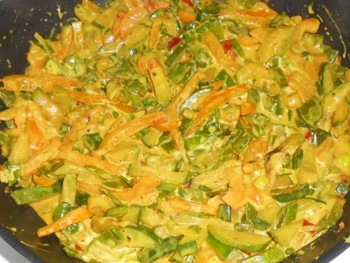 Buntes Gemüse mit Reisbällchen - Rezept - Bild Nr. 11