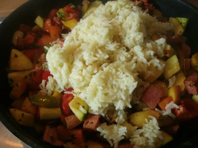 Rezept: herbstlich bunte Reispfanne Bild Nr. 7 herbstlich bunte Reispfanne - Rezept - Bild Nr. 7