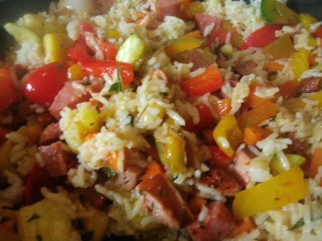 Rezept: herbstlich bunte Reispfanne Bild Nr. 8 herbstlich bunte Reispfanne - Rezept - Bild Nr. 8