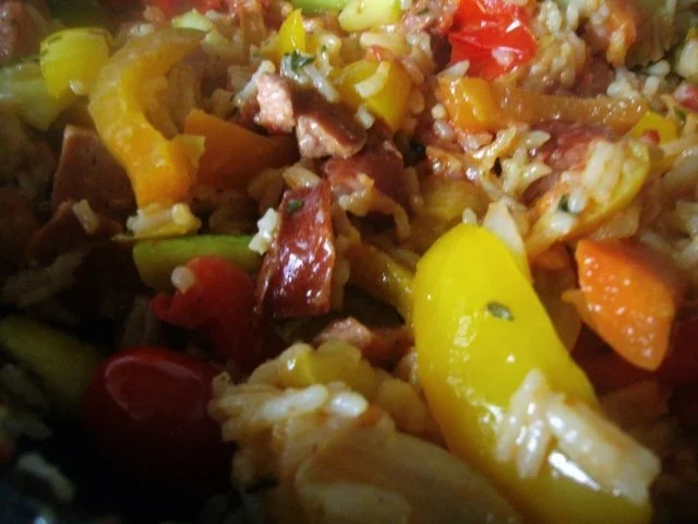 Rezept: herbstlich bunte Reispfanne Bild Nr. 9 herbstlich bunte Reispfanne - Rezept - Bild Nr. 9