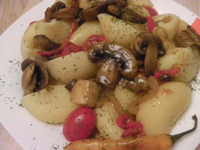 Conchiglie (Lumaconi) an Bärlauch-Pilzsoße - Rezept - Bild Nr. 3