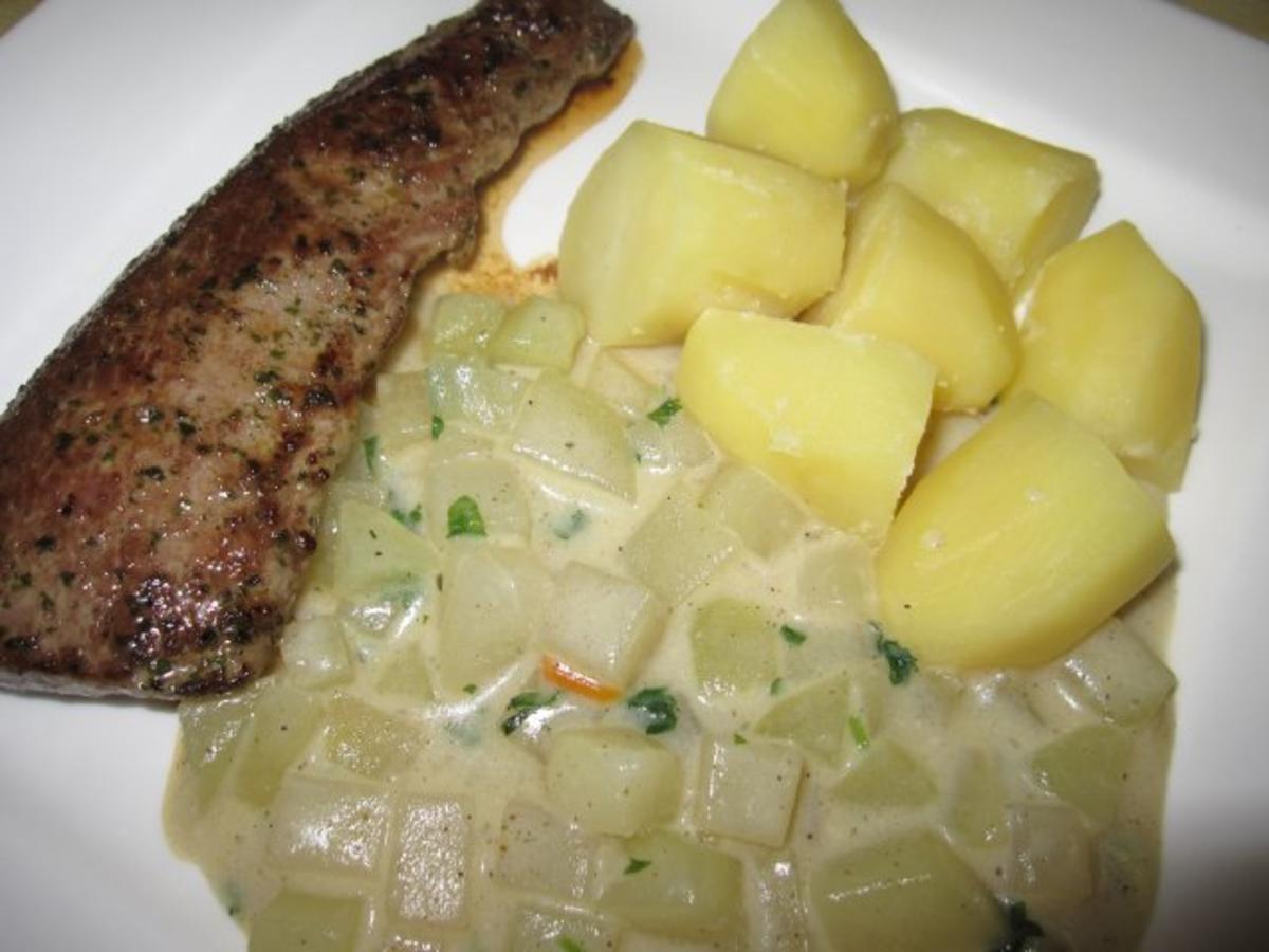 Lammrückenfilet mit Kohlrabigemüse an Chérie - Rezept - Bild Nr. 7