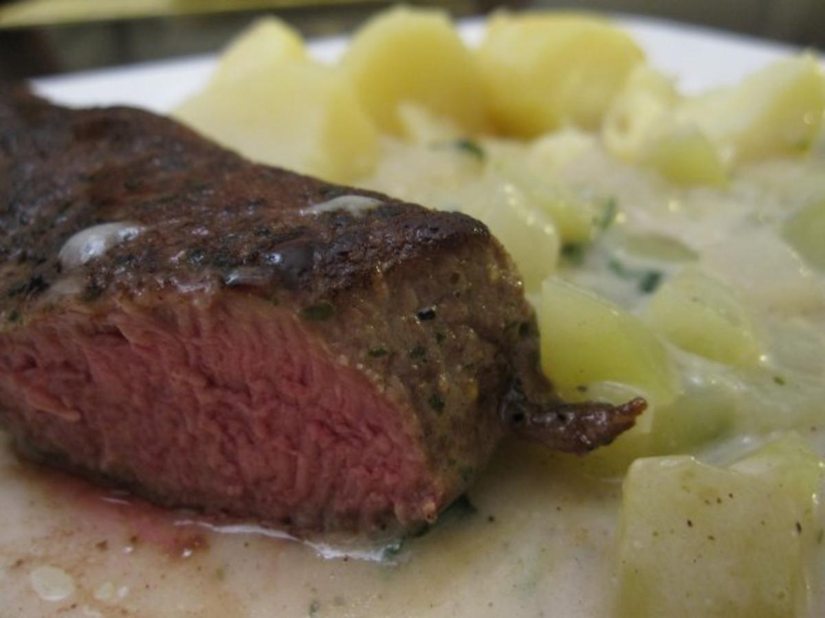 Bilder für Lammrückenfilet mit Kohlrabigemüse an Chérie - Rezept