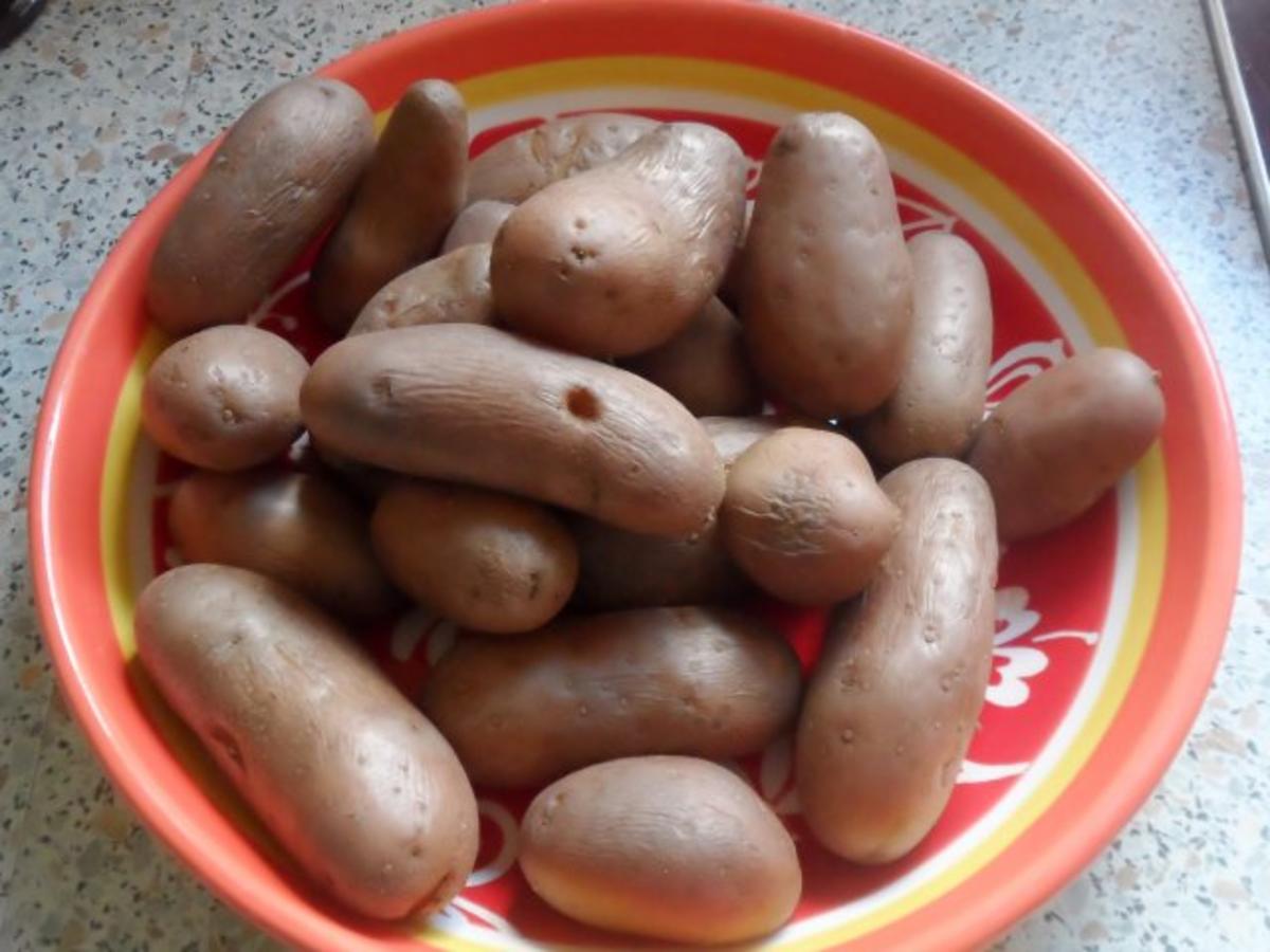 Fruchtiger Rote-Bete-Kartoffel-Salat mit Apfel und Schinken - Rezept - Bild Nr. 2