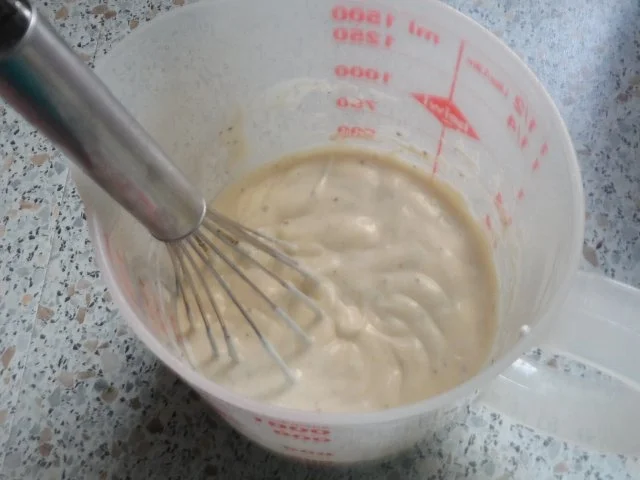 Rezept: Fruchtiger Rote-Bete-Kartoffel-Salat mit Apfel und Schinken Bild Nr. 9 Fruchtiger Rote-Bete-Kartoffel-Salat mit Apfel und Schinken - Rezept - Bild Nr. 9