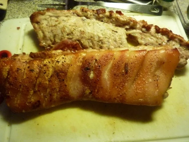 Fl:Schwein: Spanferkelrücken NT gegart - Rezept - Bild Nr. 11