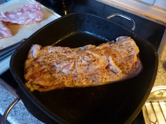 Fl:Schwein: Spanferkelrücken NT gegart - Rezept - Bild Nr. 6