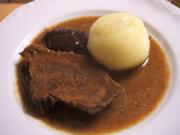 Fleisch: Sauerbraten - nicht ganz klassisch - Rezept