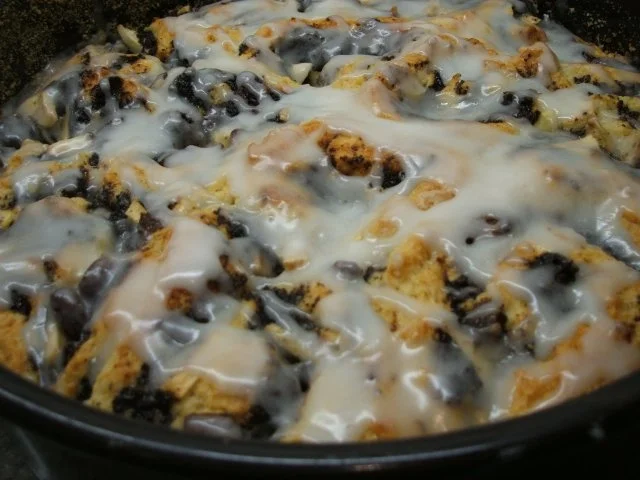 Backen: Rosenkuchen mit Mohn und Apfel - Rezept