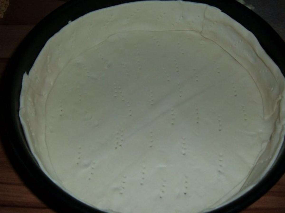 Blätterteig : Kuchen mit Pfirsich - Pudding - Marzipan - Rezept - Bild Nr. 4