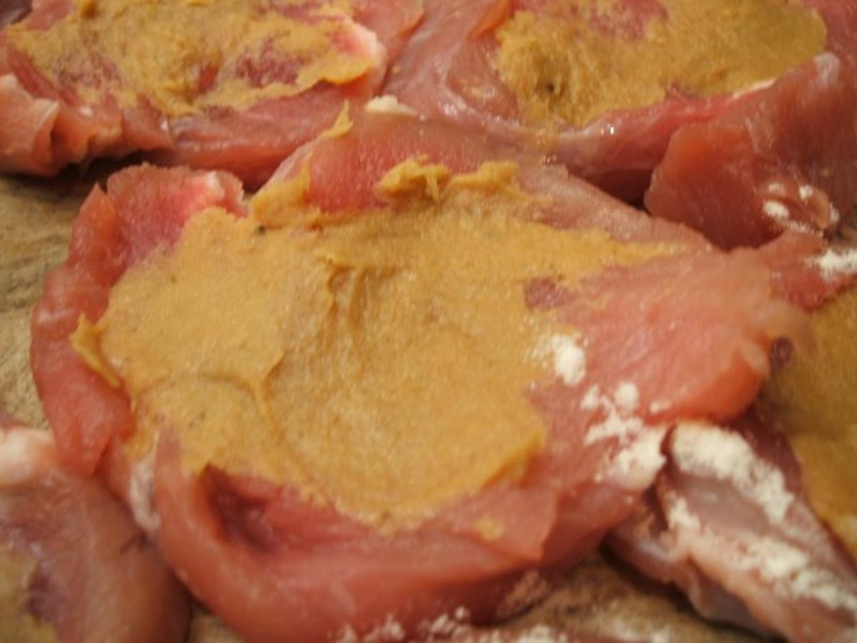 Fleisch: Zarte  Schweinelende in Aprikosen-Senf-Soße - Rezept - Bild Nr. 4