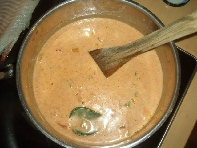 Fisch mit Kokossoße und Blumenkohl - Rezept - Bild Nr. 2