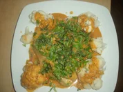 Fisch mit Kokossoße und Blumenkohl - Rezept